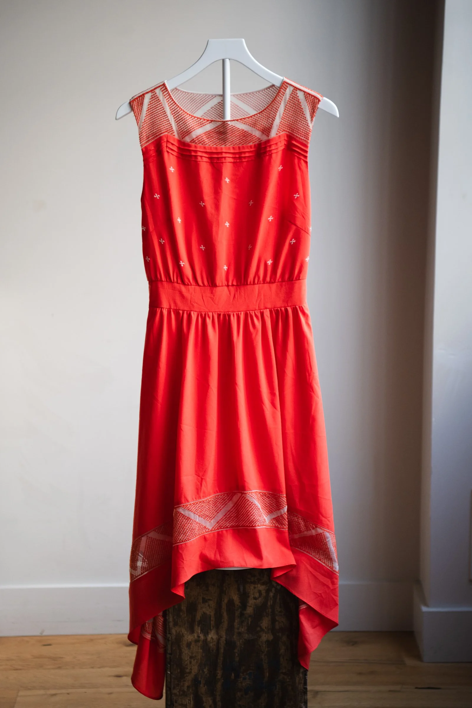 Esley Orange High/Low Dress | Medium