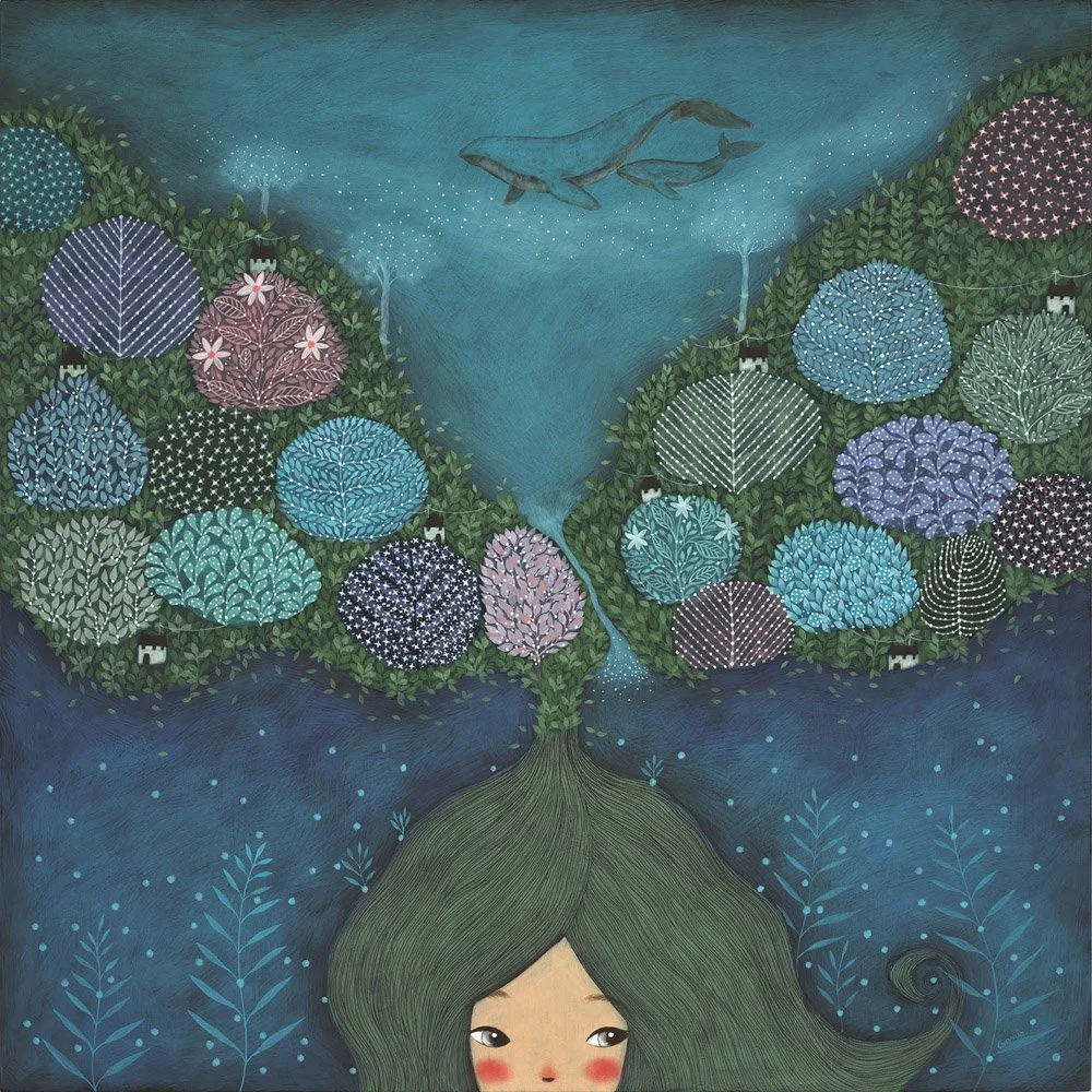 Kim,Genie, Mother Tree-Mother and Child2,  28x28, 1500.jpg