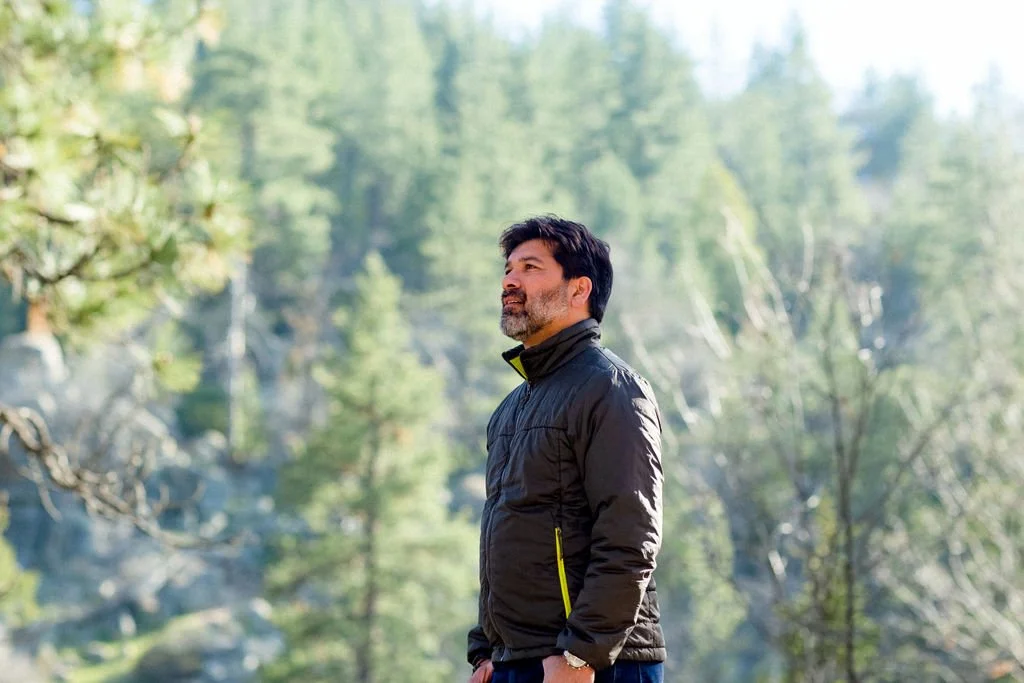 Professional branding portrait photographed outdoors in natural California light.