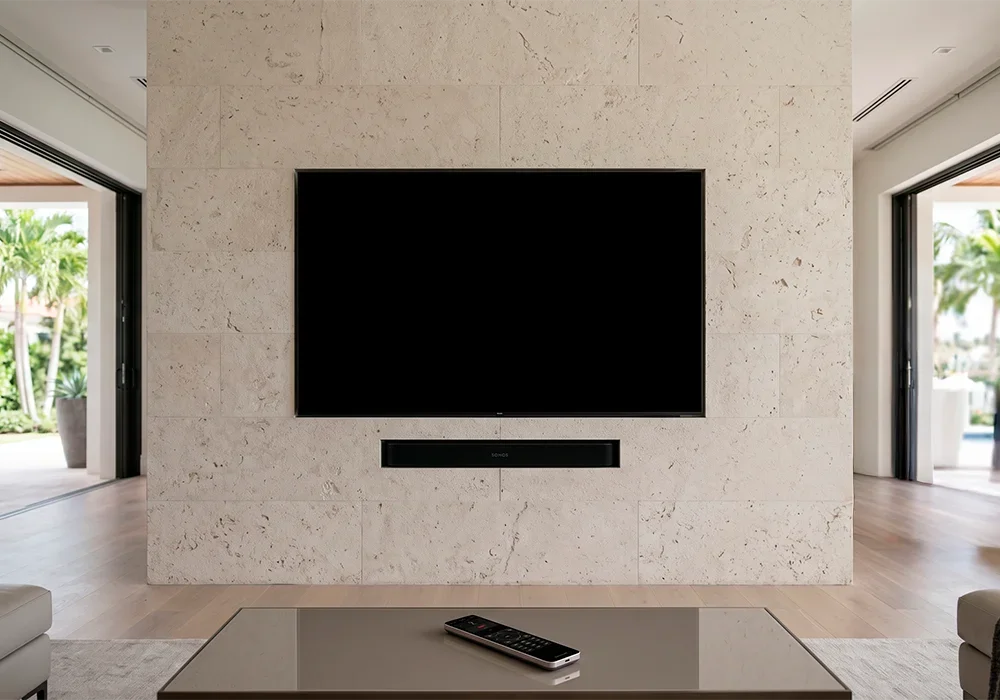 Home entertainment setup