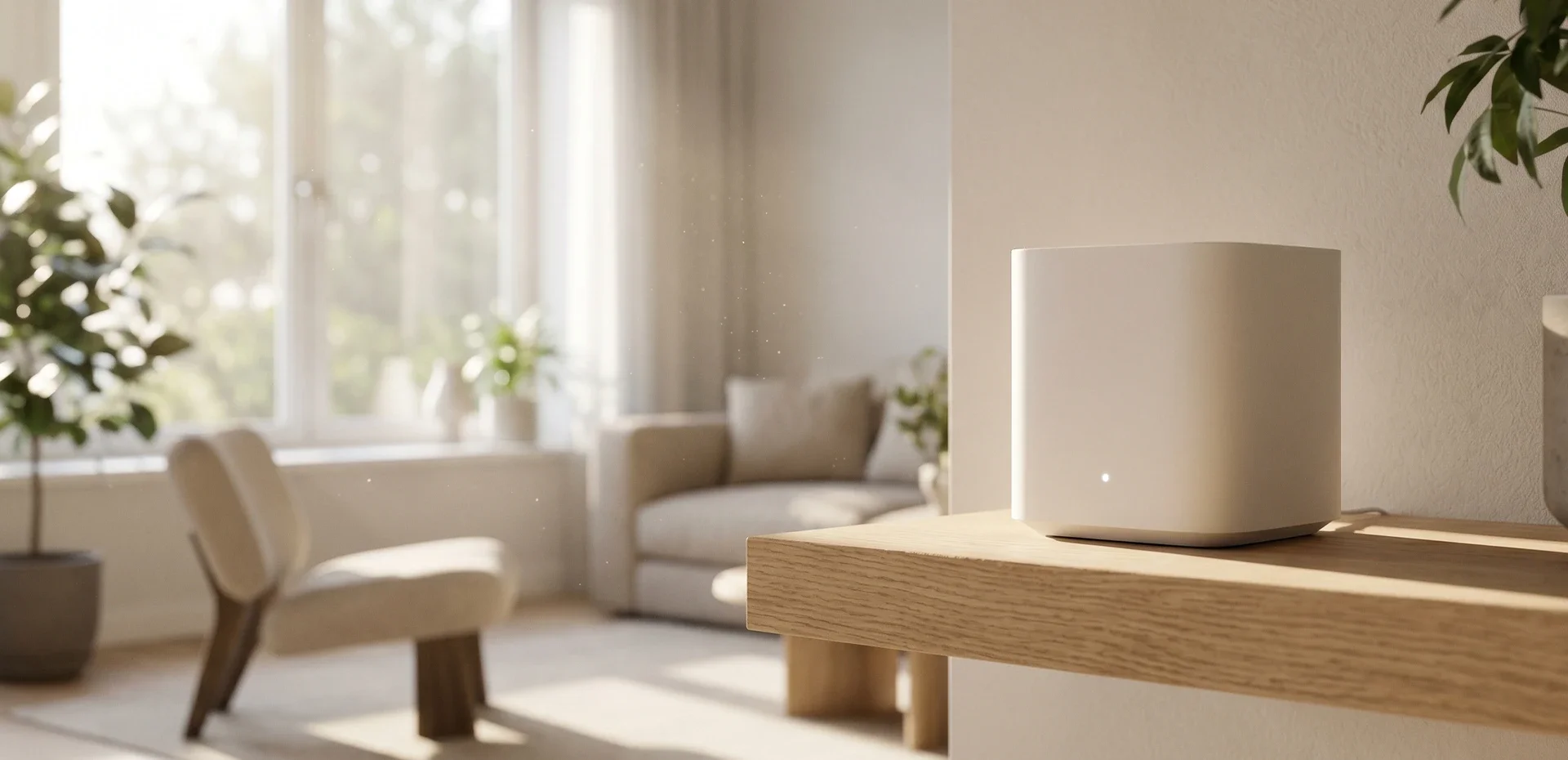 Modern smart home living room
