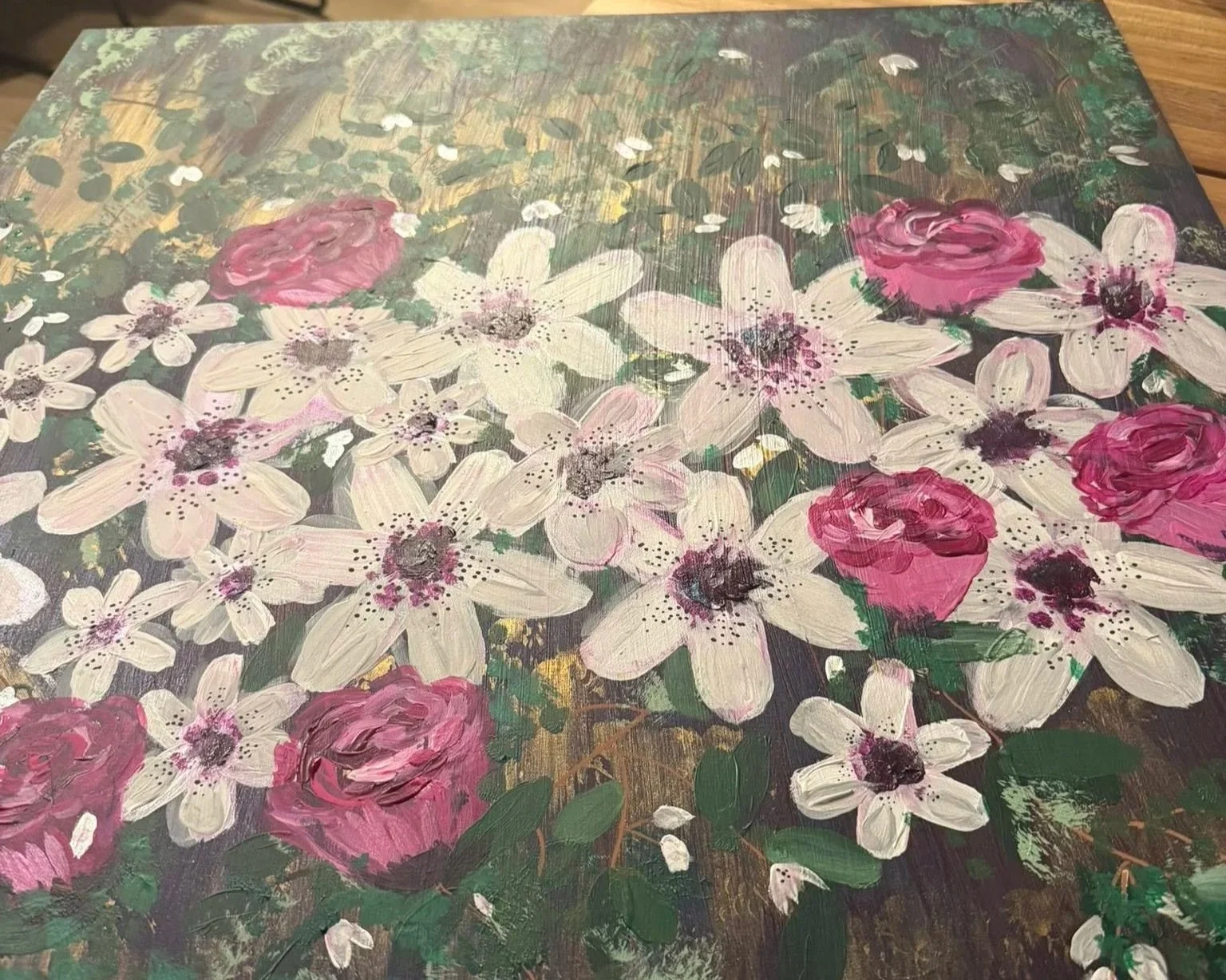 Midnight Garden, Acrylic, MDF