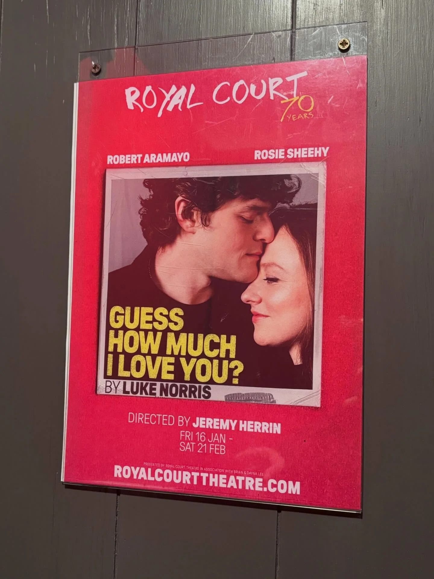 I&rsquo;d expected &lsquo;Guess How Much I Love You?&rsquo; by Luke Norris (directed by @jerherrin) to be moving, but it was that and then some. 
It starts with a couple&rsquo;s 20-week scan, and the loaded weight of a sonographer&rsquo;s pause. (For