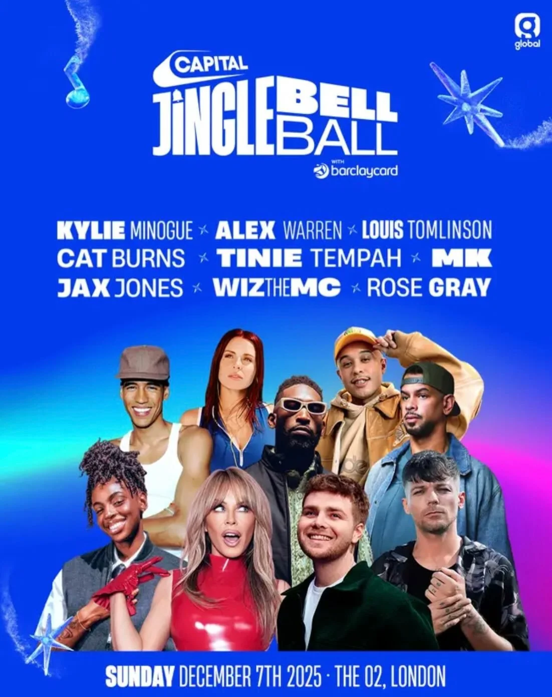 First time at Capital FM&rsquo;s Jingle Bell Ball and we had a blast! Highlights here from: Tinie Tempah, Cat Burns, Wizz the MC, MK, Louis Tomlinson, Rose Gray, Five, Jax Jones, Jessie J, Alex Warren &amp; Myles Smith, and the iconic Kylie Minogue. 