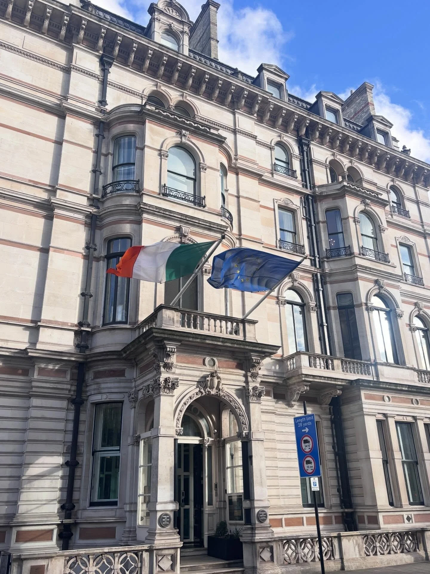 Went to an event at the Embassy of Ireland, London, last night - a first for me, and definitely felt like a &lsquo;moment&rsquo; for this village girl! 
There was an intro from the Irish Ambassador to Great Britain, Martin Fraser, soon to be Ireland&