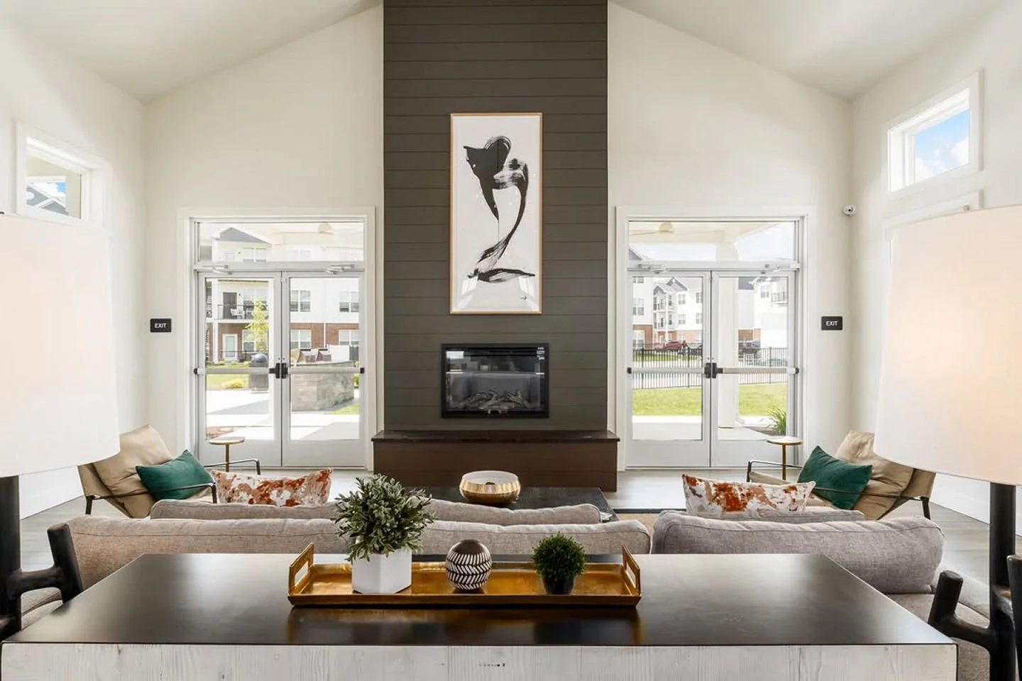 ✨️Cozy vibes only! Whether you're catching up with friends or relaxing by the fire, our clubhouse is the perfect place to unwind. Come see what makes life at Ecco Park so inviting!