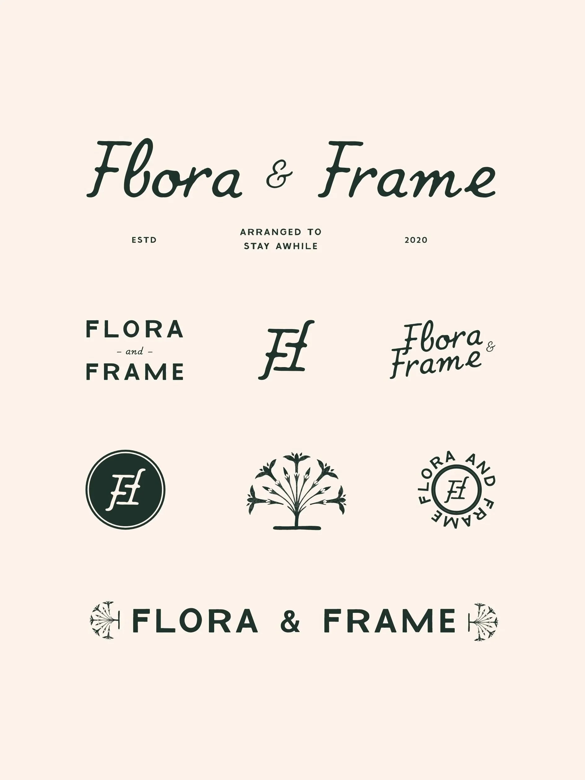 flower shop brand identity design