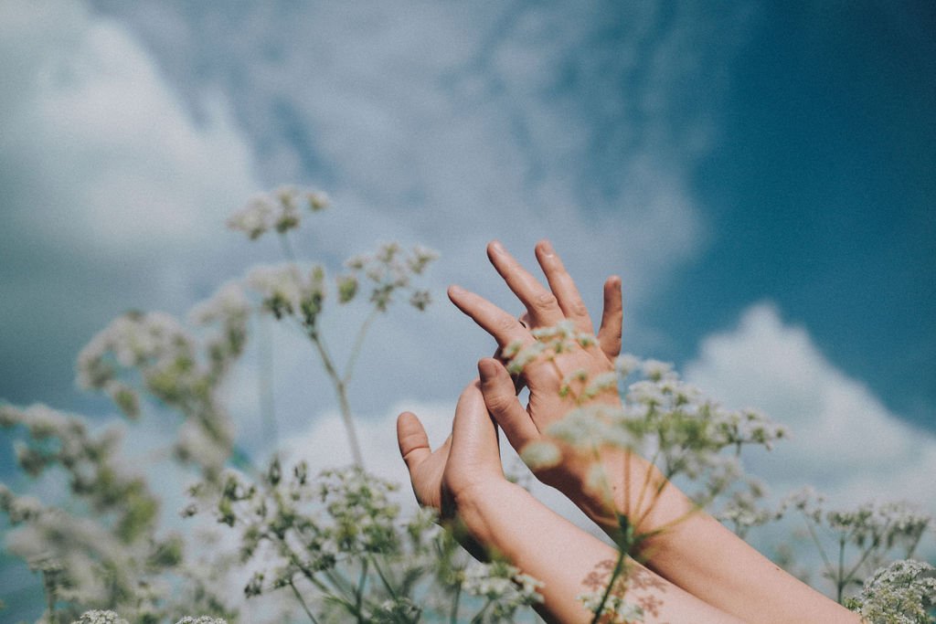 Esme Kirk connecting with nature, reflecting her calm and grounded approach to care