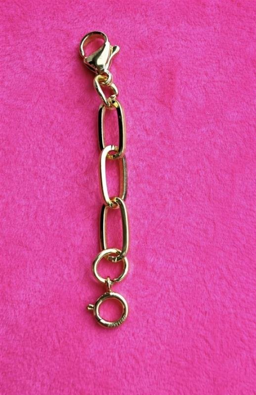 Gold filled necklace extender | charm holder extender chain