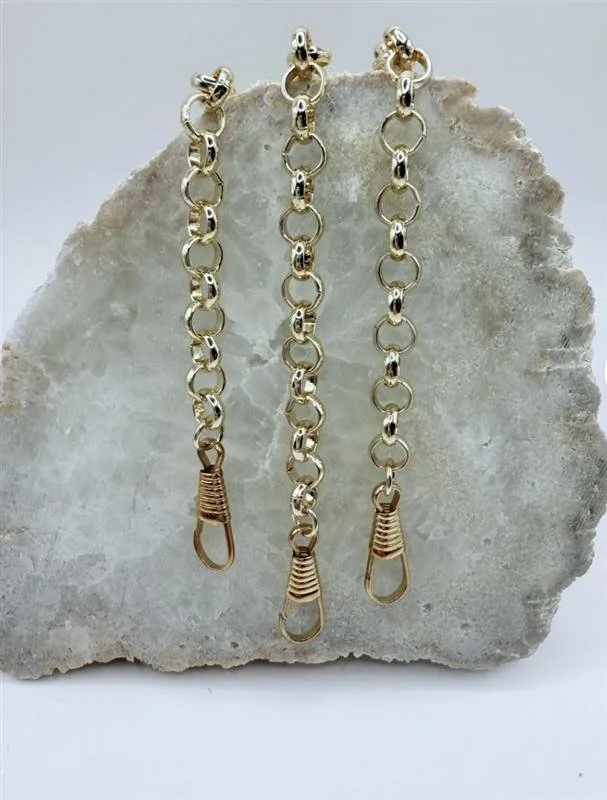 Handmade 6” Necklace Extenders With Vintage Dog Fob Clasps-Charm Holder Extender-Unique Jewelry Upgrade-Stainless Steel