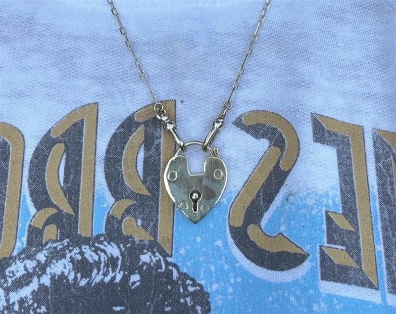 Vintage Gold Filled Heart Padlock Charm | Heirloom Lock Pendant