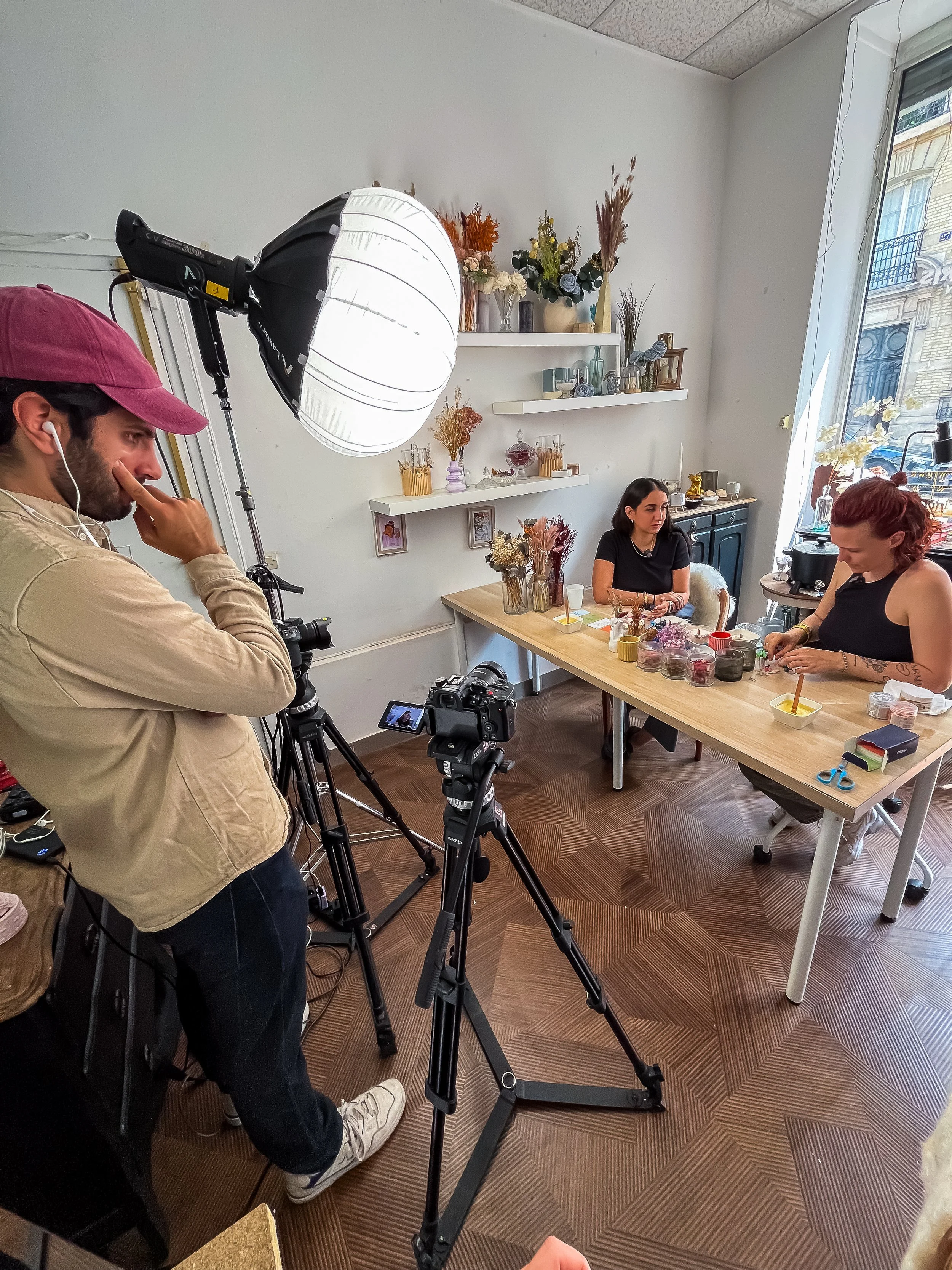 Tournage format conversationnel sur YouTube