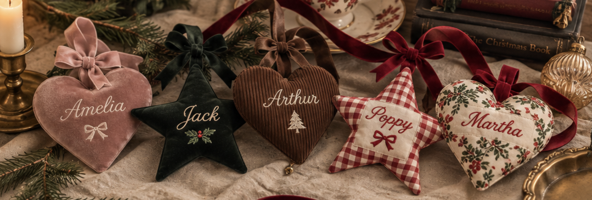 Personalised Embroidered Ornament
