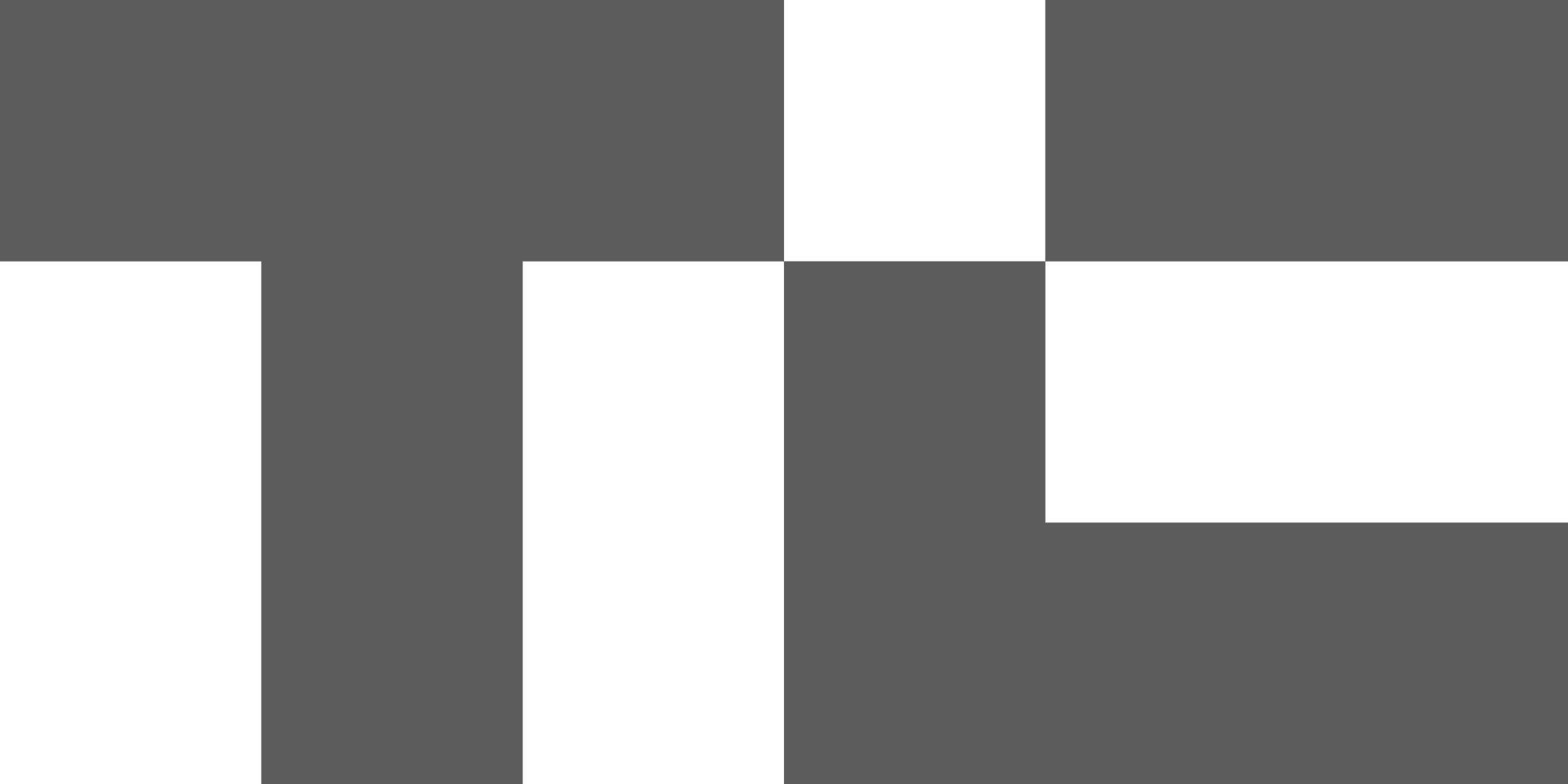 Abstract pattern of black and gray squares and rectangles arranged in a grid.