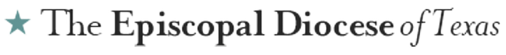 Logo of The Episcopal Diocese of Texas with a green star and text in black and green.