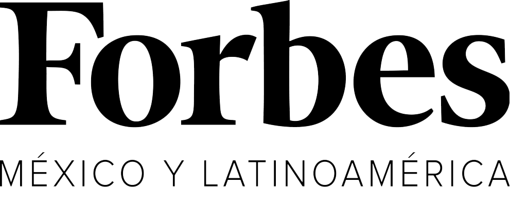 Black and white logo for Forbes Mexico and Latin America