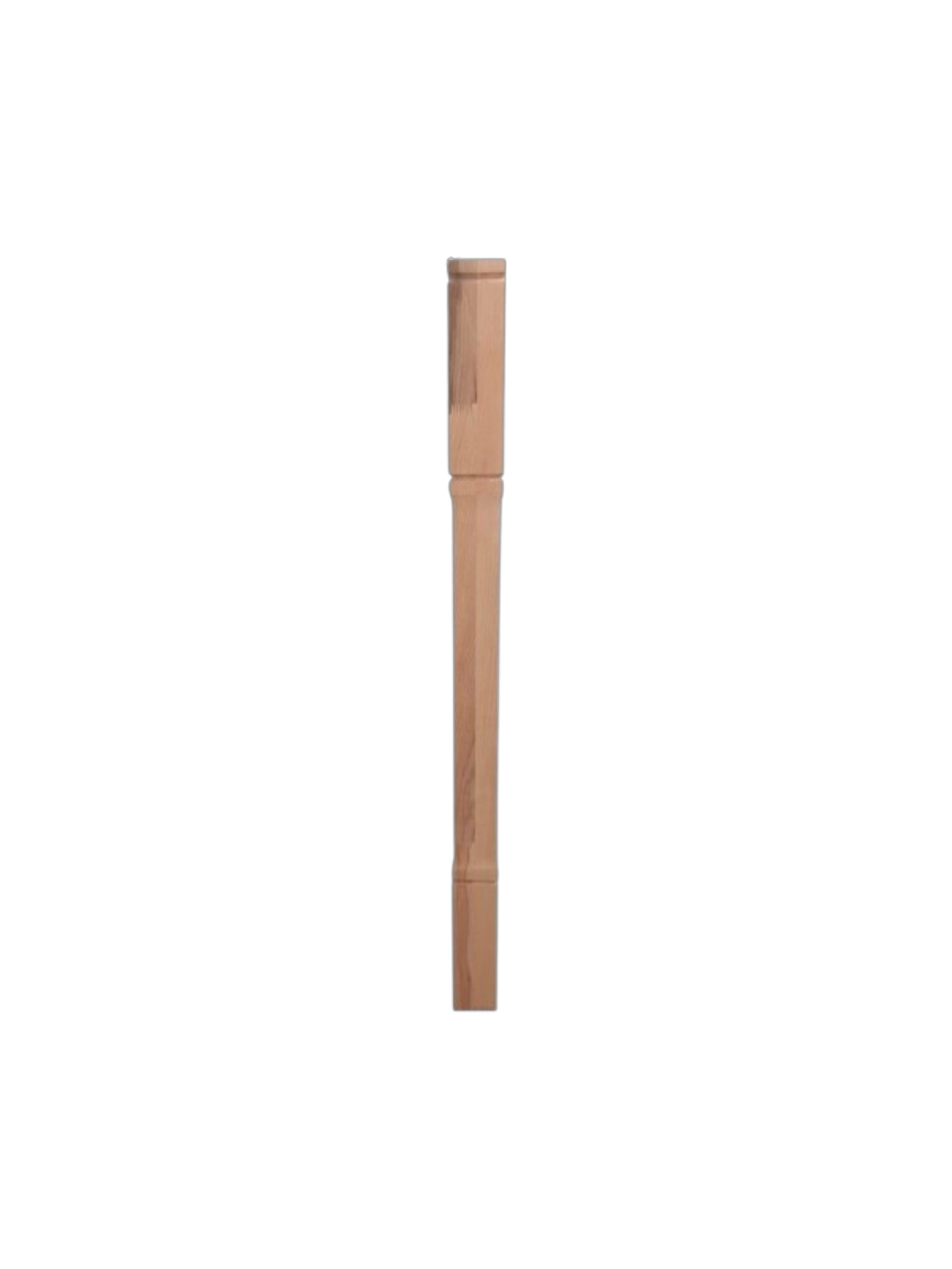 Balustru de capat din lemn masiv de fag, model N1, 1200x70x70(mm)