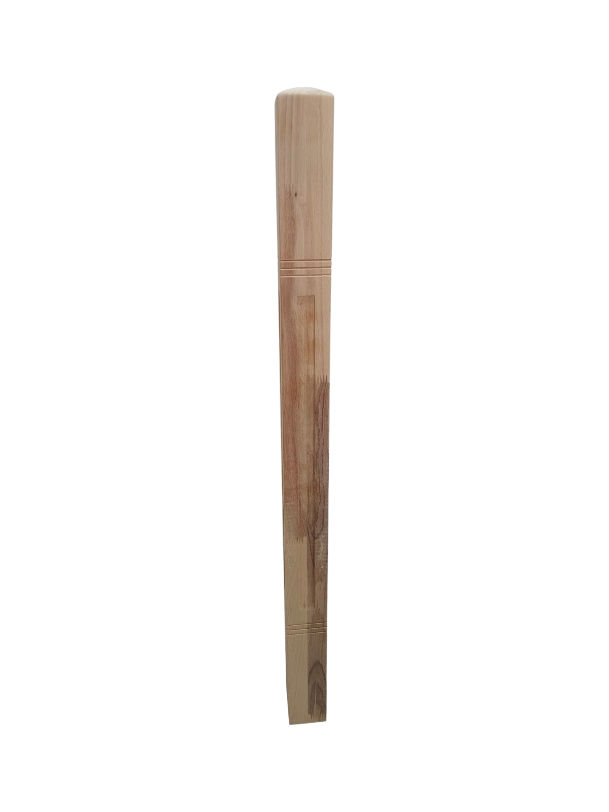Balustru de capat din lemn masiv de fag, model R25, 1200x70x70(mm)