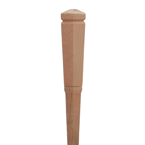 Balustru de capat din lemn masiv de fag, model N1, 1200x70x70(mm)