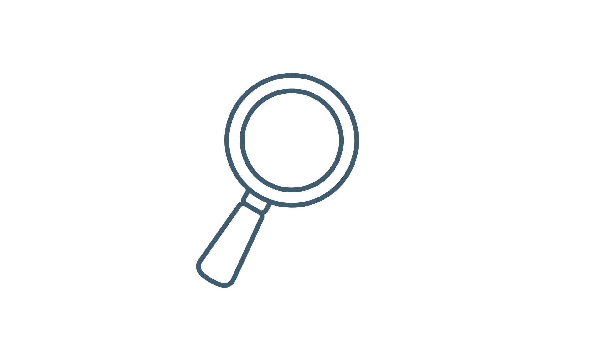 Icon image of a magnifying glass next to a label called TxDOT Title & Reimbursement Support. TerraServ specializes in historical and forensic title research to maximize reimbursements
