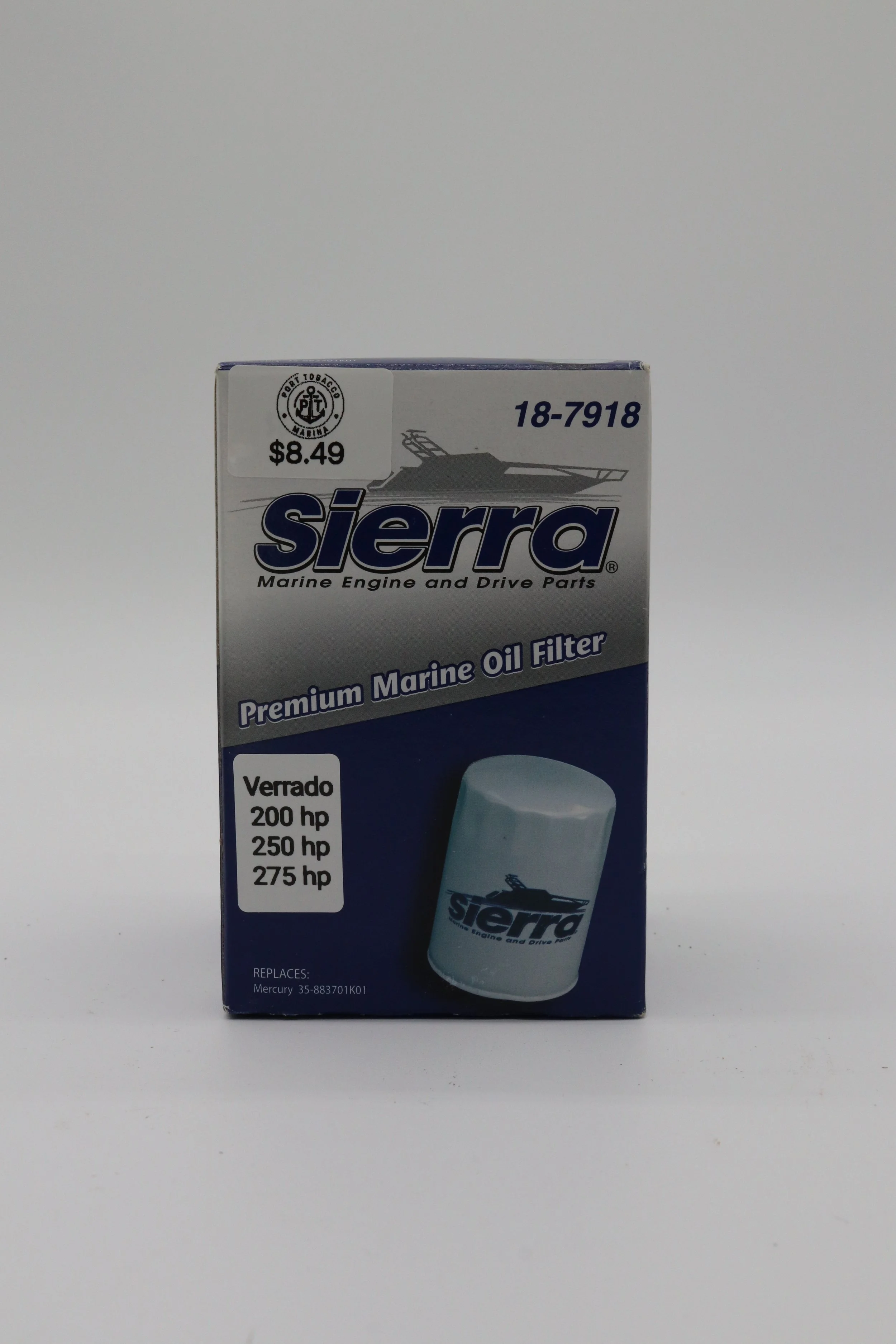 Sierra Premium Marine Oil Filter: Verrado 200 hp, 250 hp, 275 hp