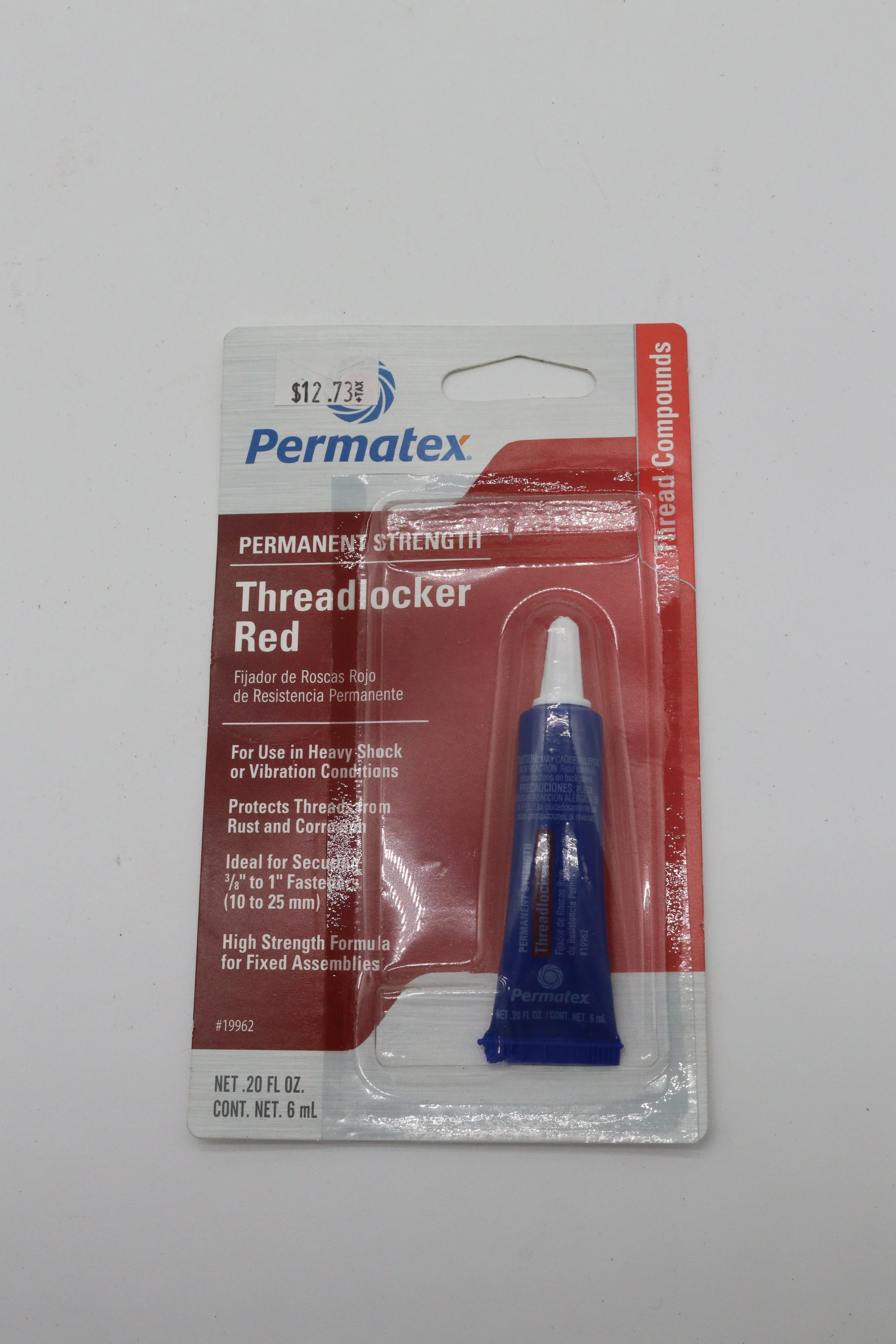 Permarex Permanent Strength Threadlocker Red