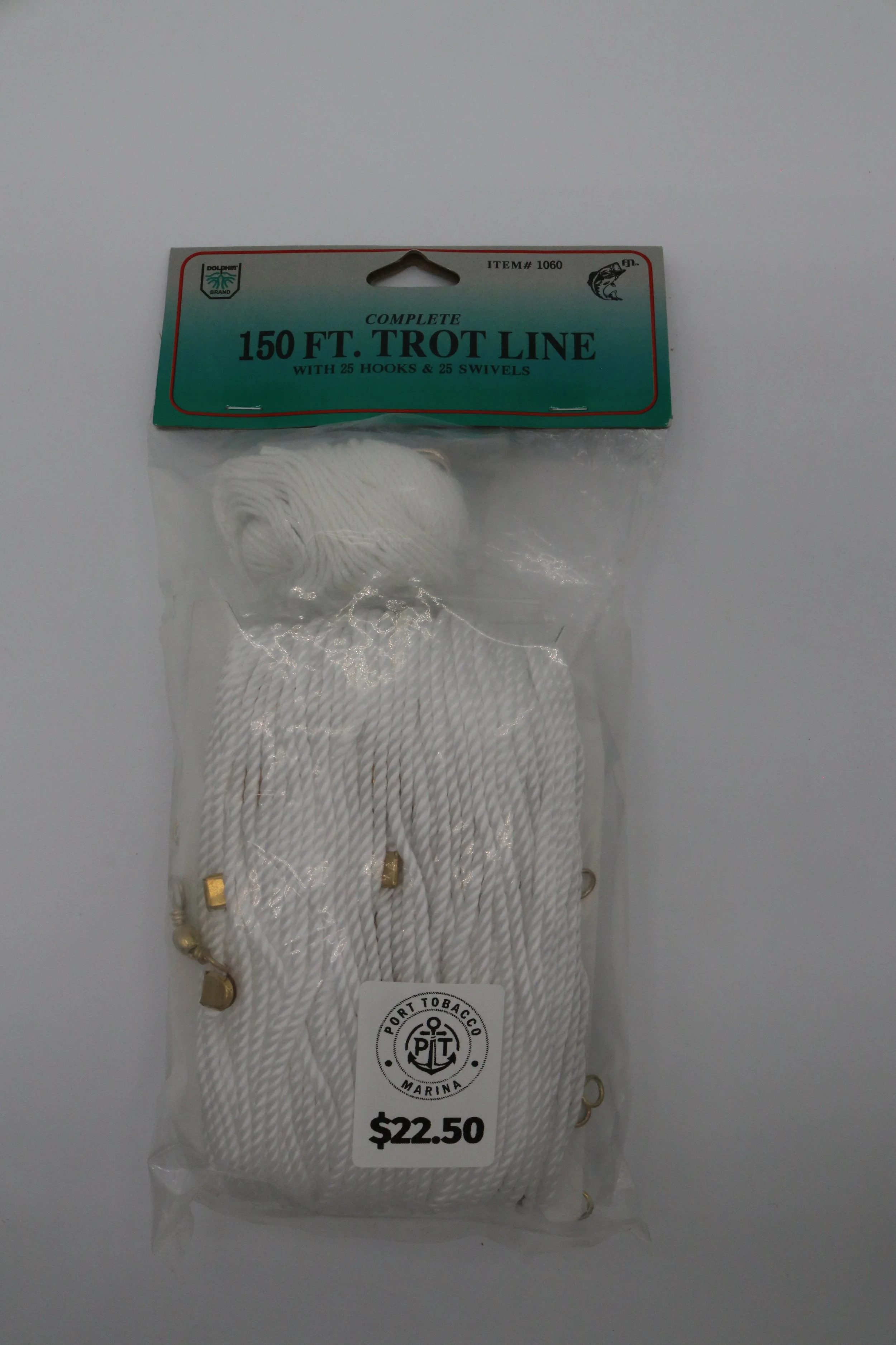 150ft. Trot Line With 25 Hooks & 25 Swivels