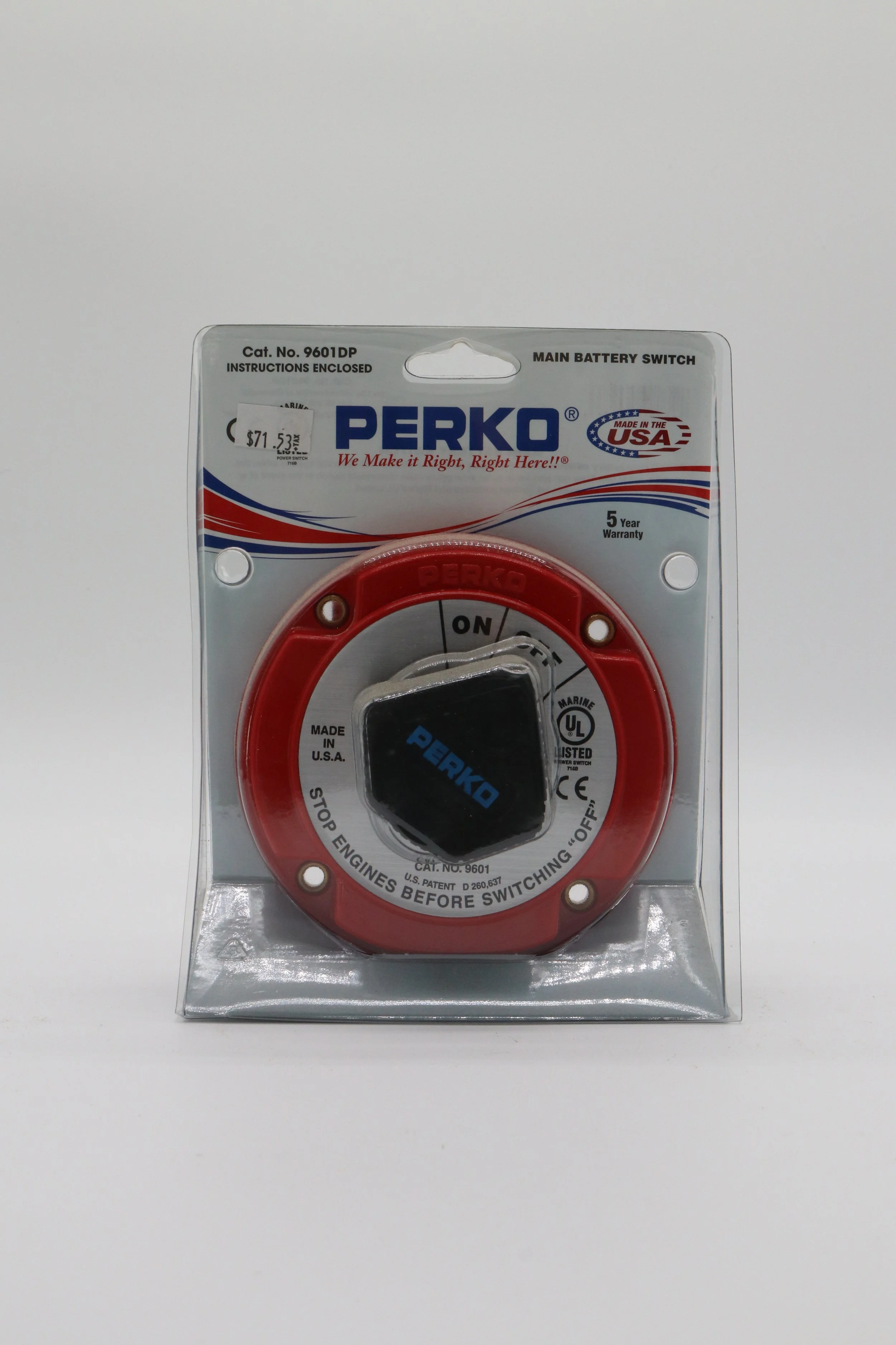 Perko Main Battery Switch
