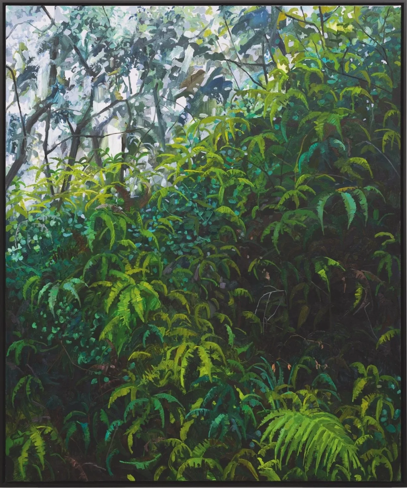 Ferns by Claire Sherman — a work acquired through DeGroot Fine Art’s fine art acquisition and collection management consulting services for corporate and private clients.