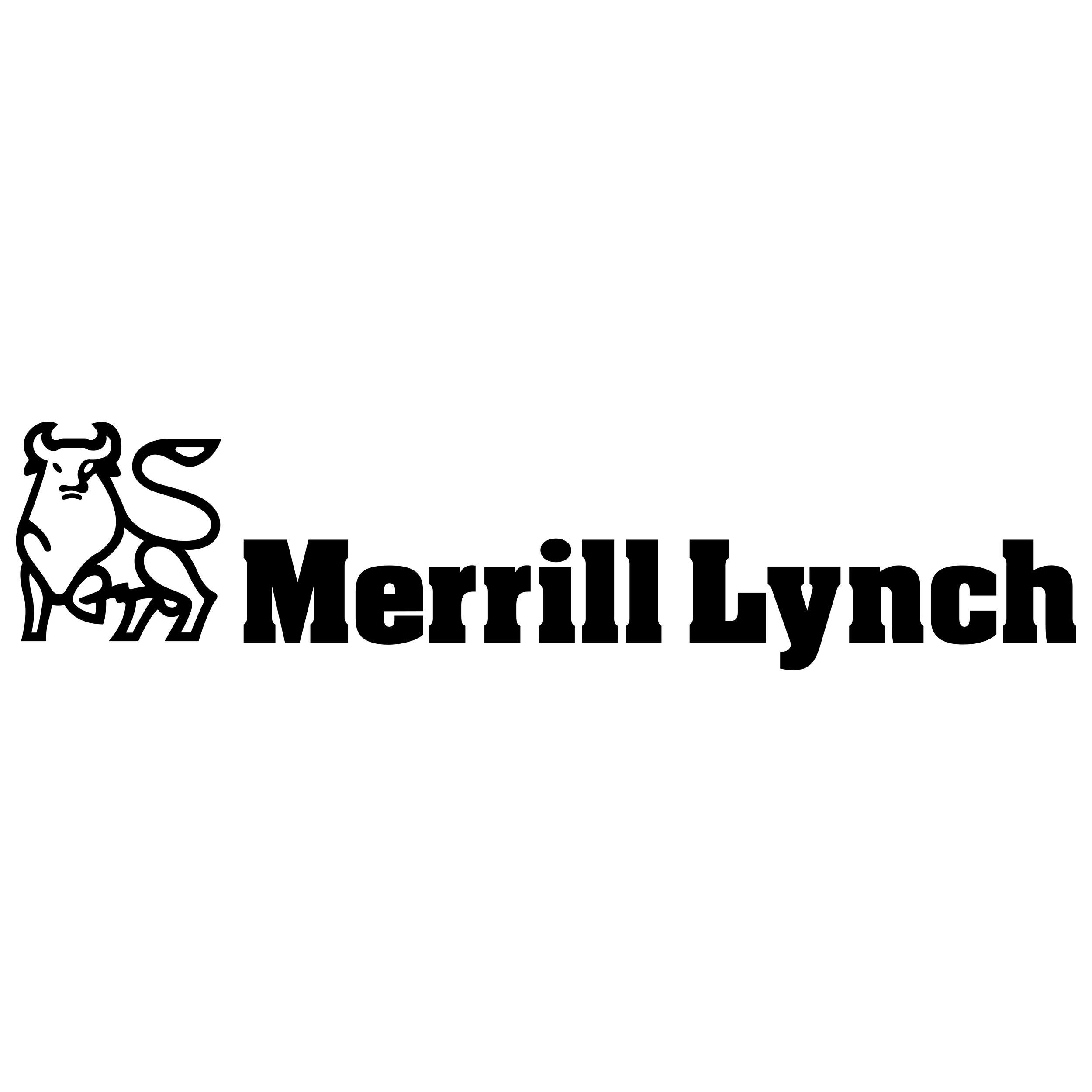 Merrill Lynch logo — a DeGroot Fine Art wealth management institution client receiving fine art consulting services.