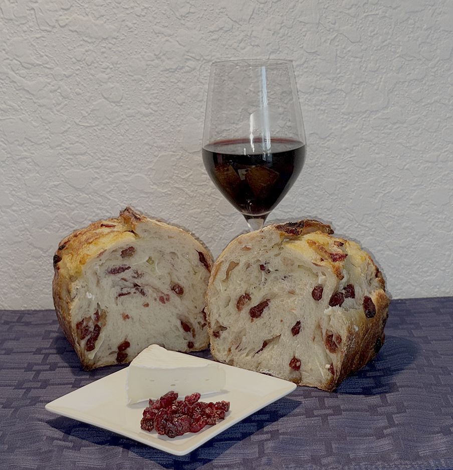 Cranberry Brie Sourdough Bread