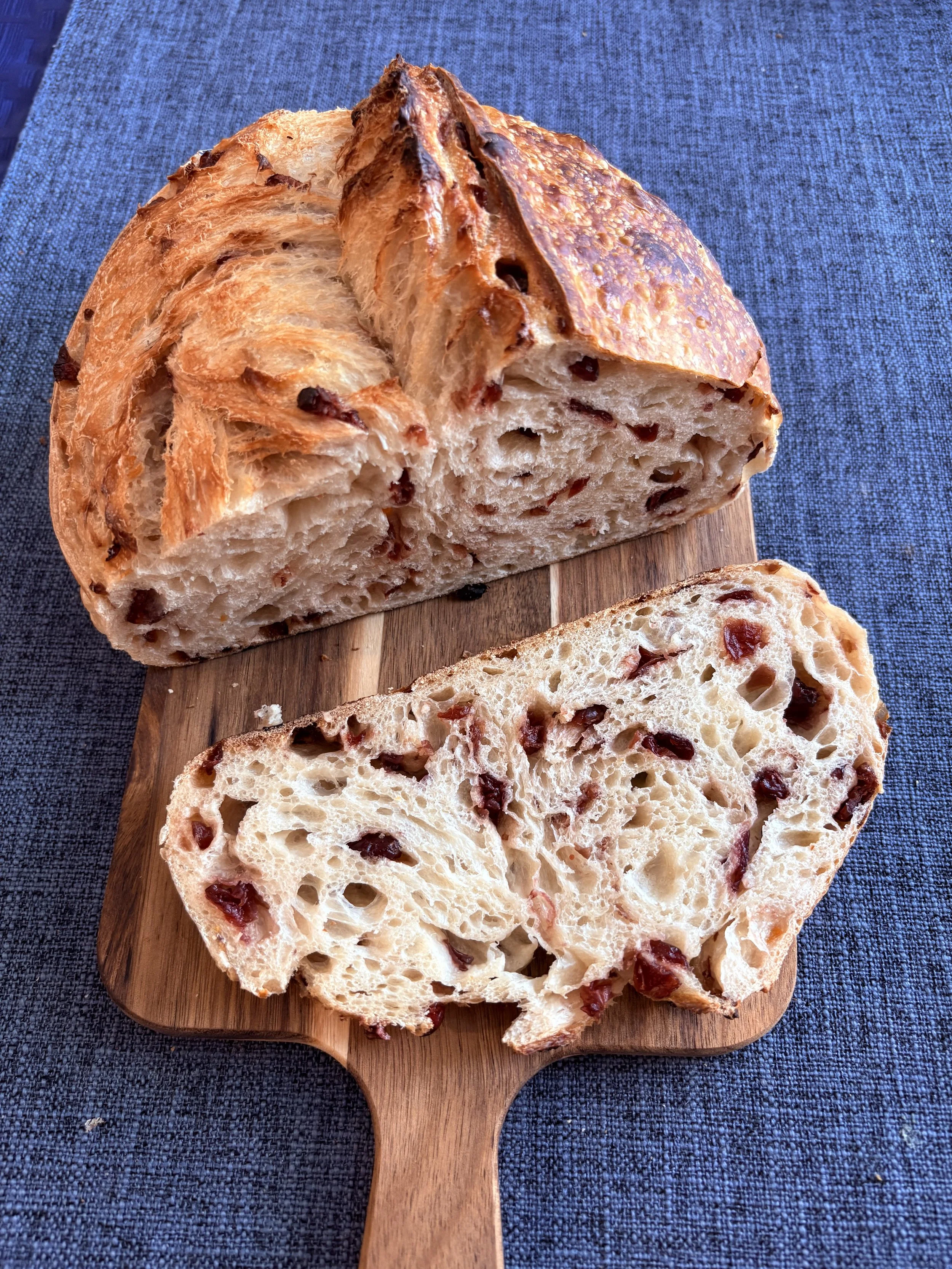 Cranberry Brie Sourdough Bread
