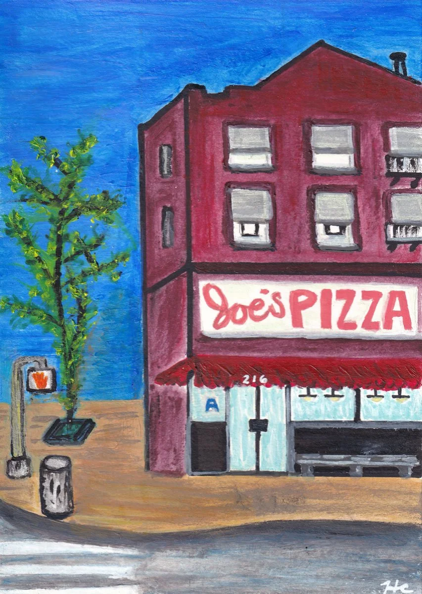 Joe's Pizza Storefront in Williamsburg, Brooklyn, NYC