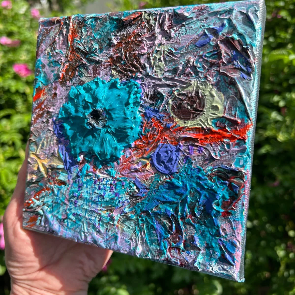 Flowers gifts that last forever in a painting