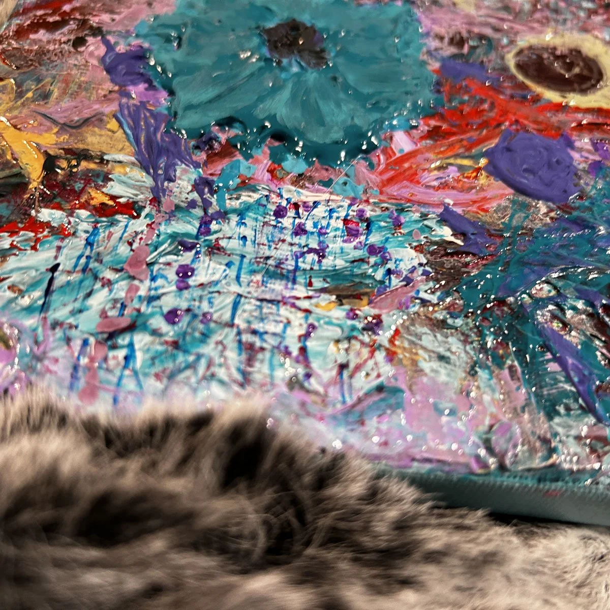 Flowers gifts that last forever in a painting