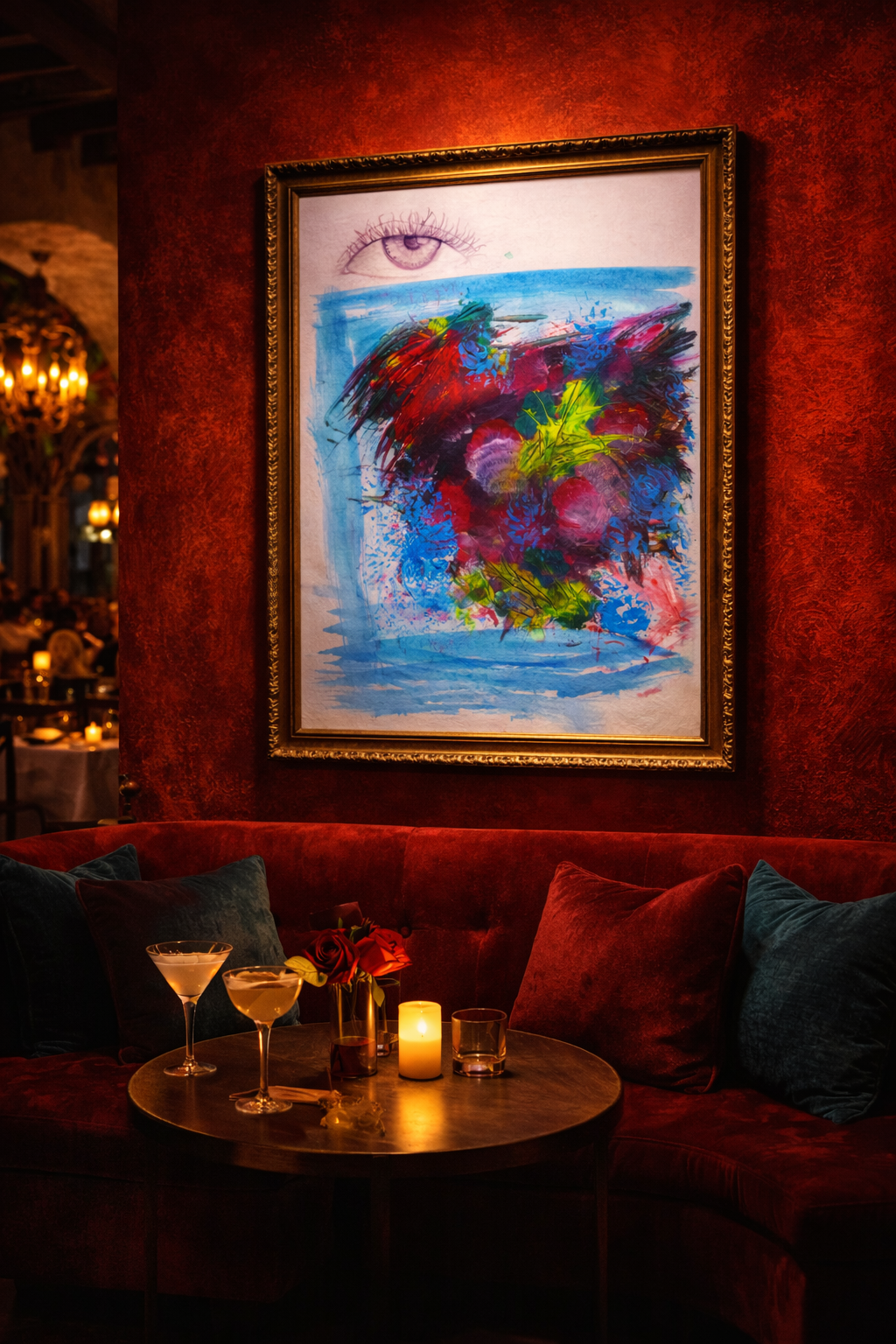 Mexican Lounge Mockup sexy painting with lots of energy