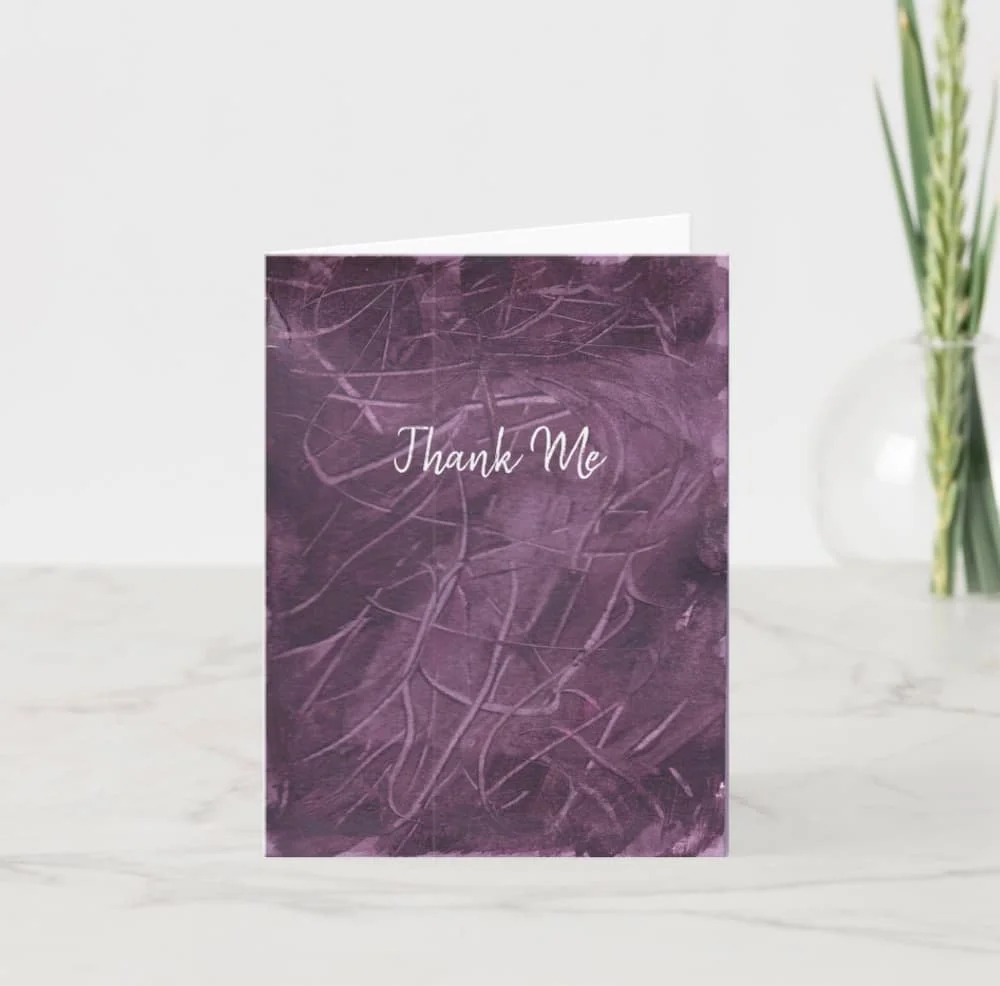 Thank Me - Premium 4" x 6" Folded Art Card with envelope