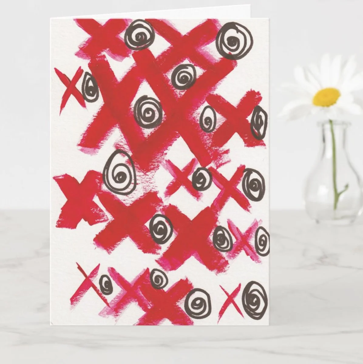 Heather Collis original art card showing love and blank card so you can express your feelings by Heather Collis