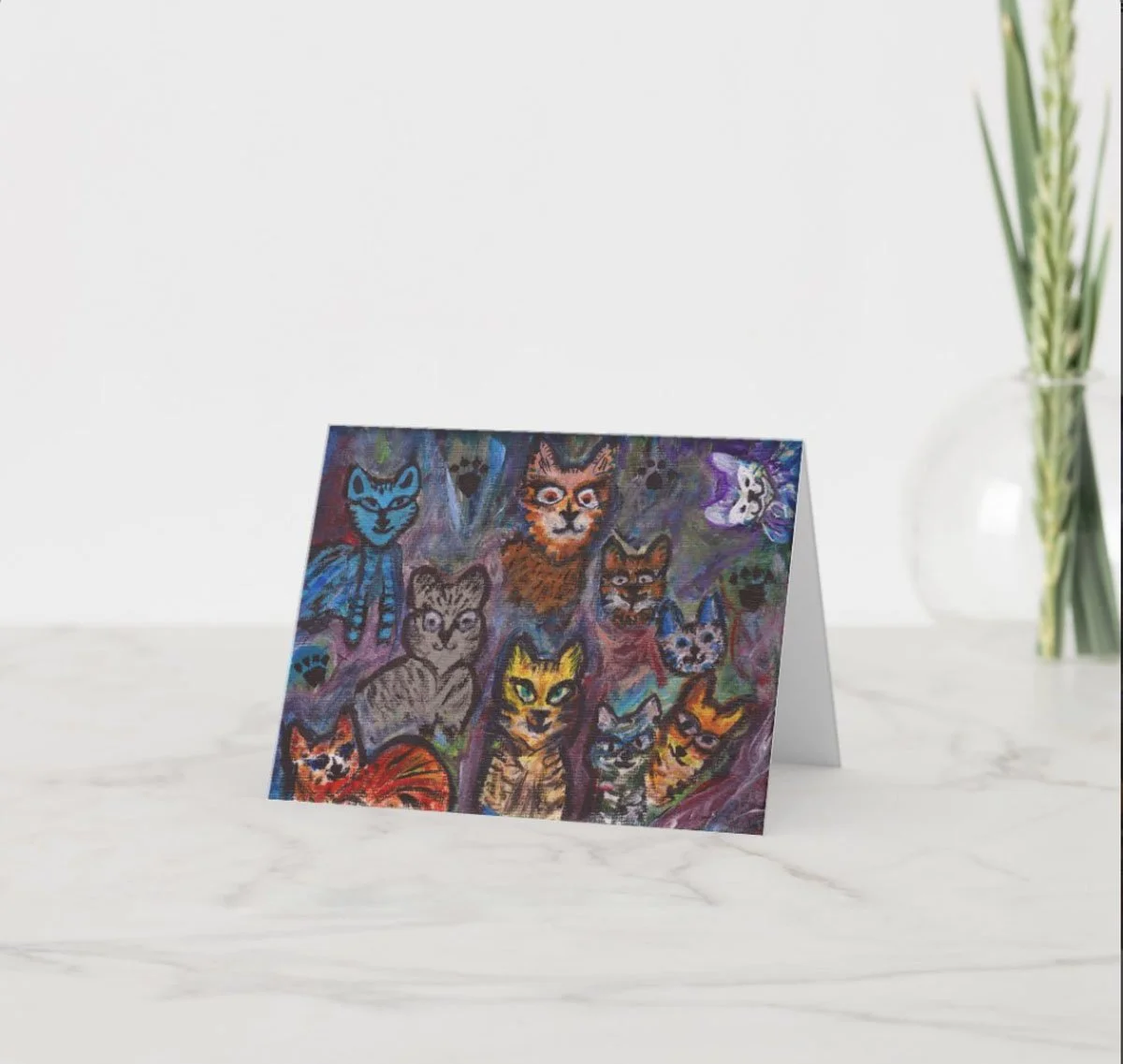 10 Lives  – Premium 4" x 6" Folded Art Card