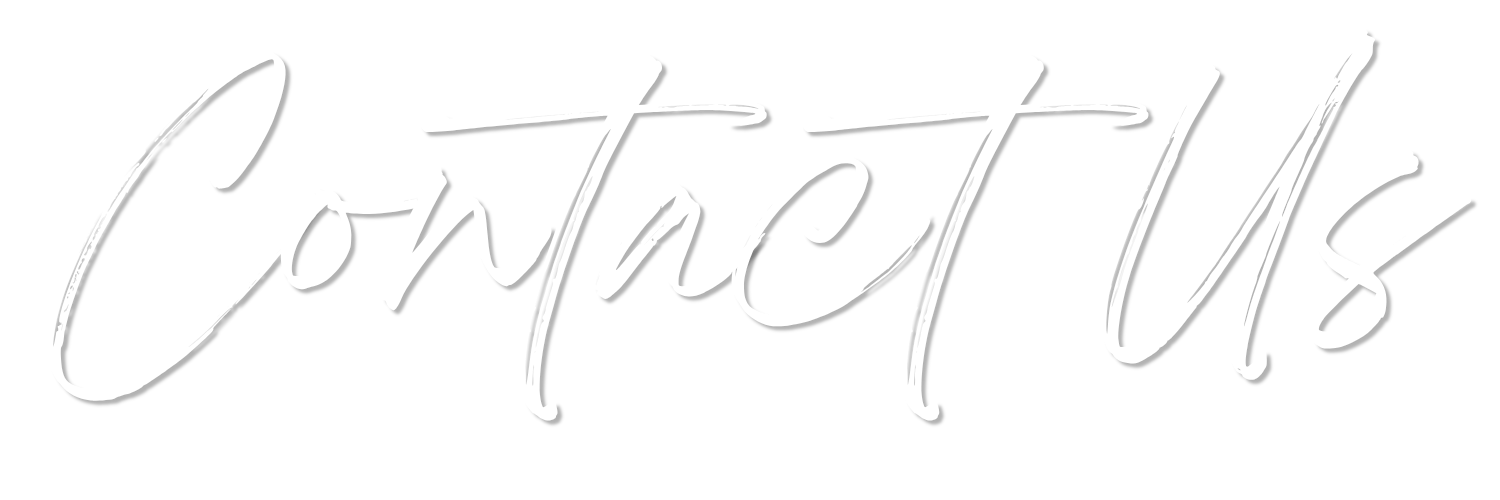 White handwritten-style text on black background that says 'Contact Us'.