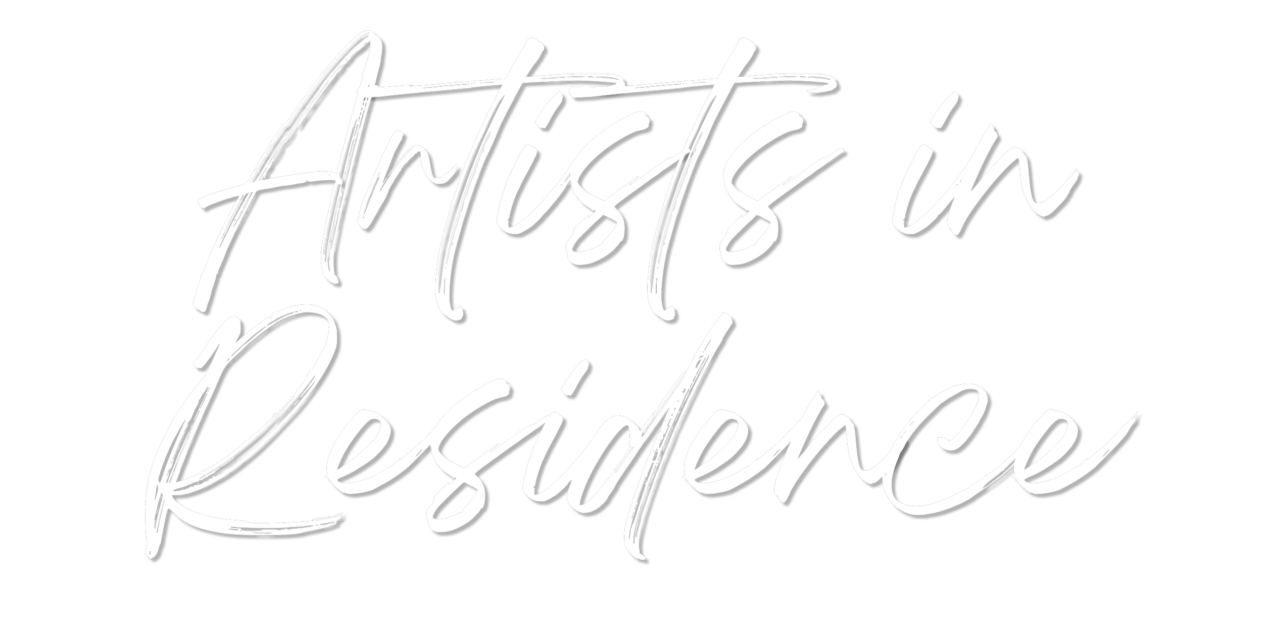 Text reading 'Artistic in Resilience' in white handwritten script on a black background.