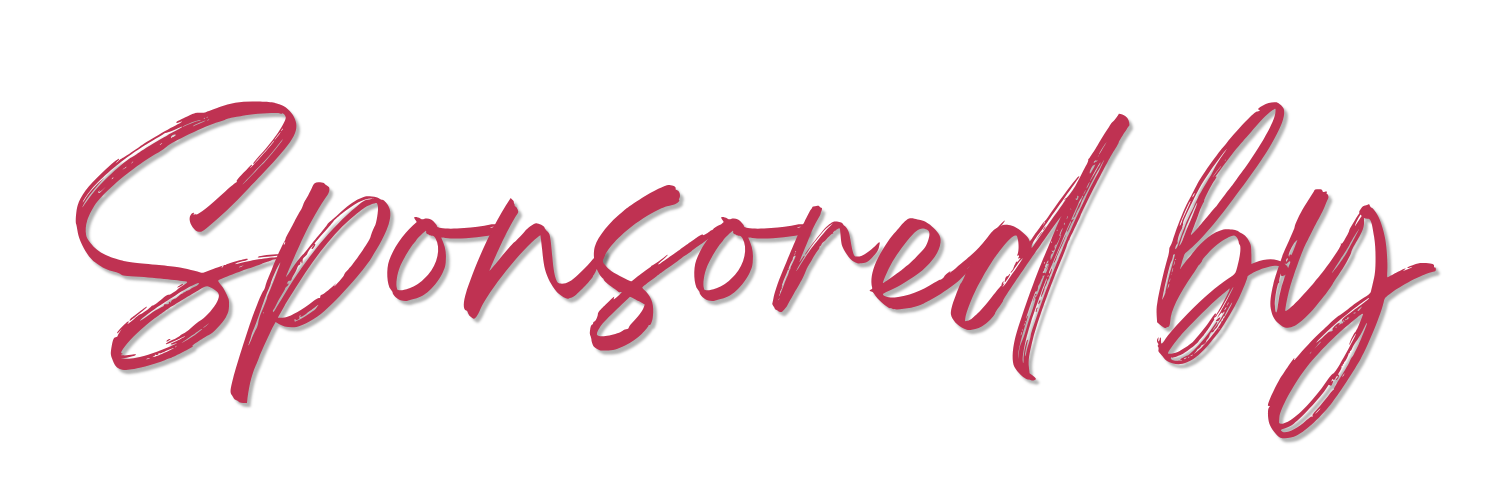 Text on an image that says 'Sponsored by' in a decorative font.