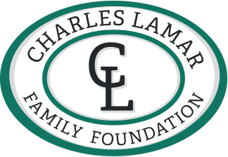 Logo of the Charles Lamar Family Foundation featuring a circular design with the foundation's name and initials 'CL'.