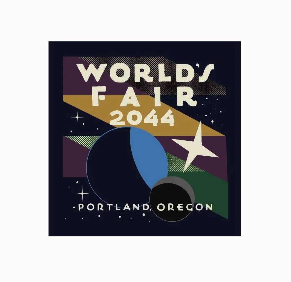 "2044 World's Fair" Sticker