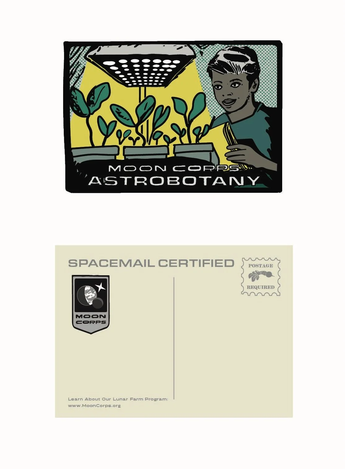 "Astrobotany" Art Postcard