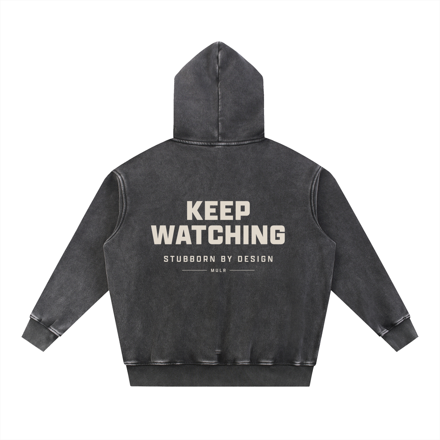 Keep Watching | Snow Wash Oversized Hoodie