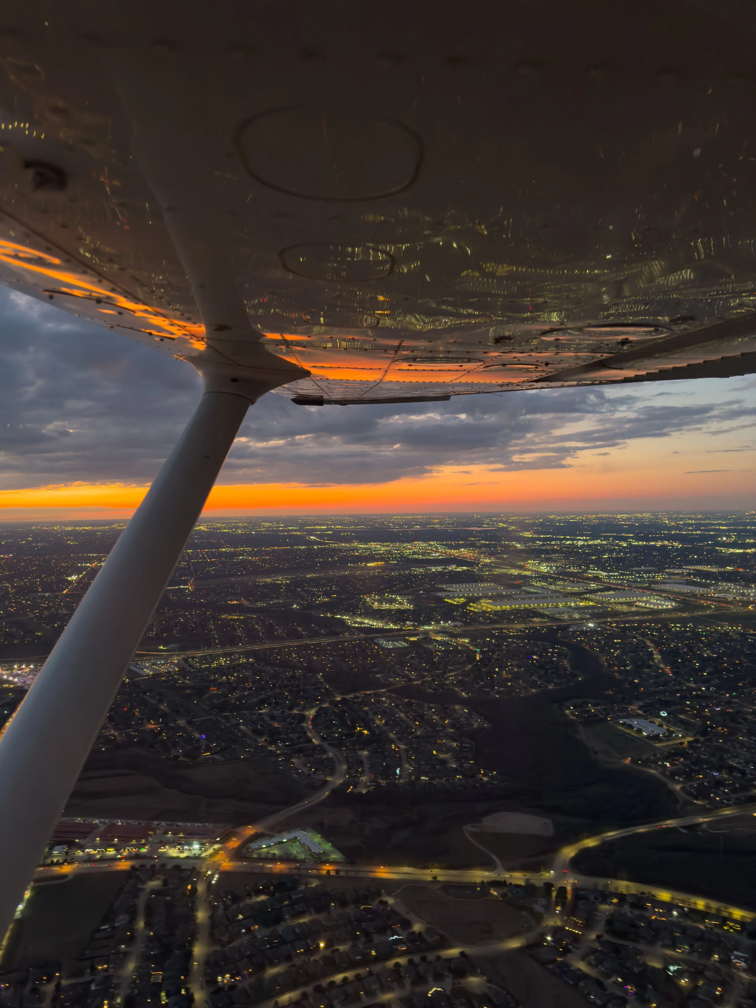 Sunset over Arlington, Texas