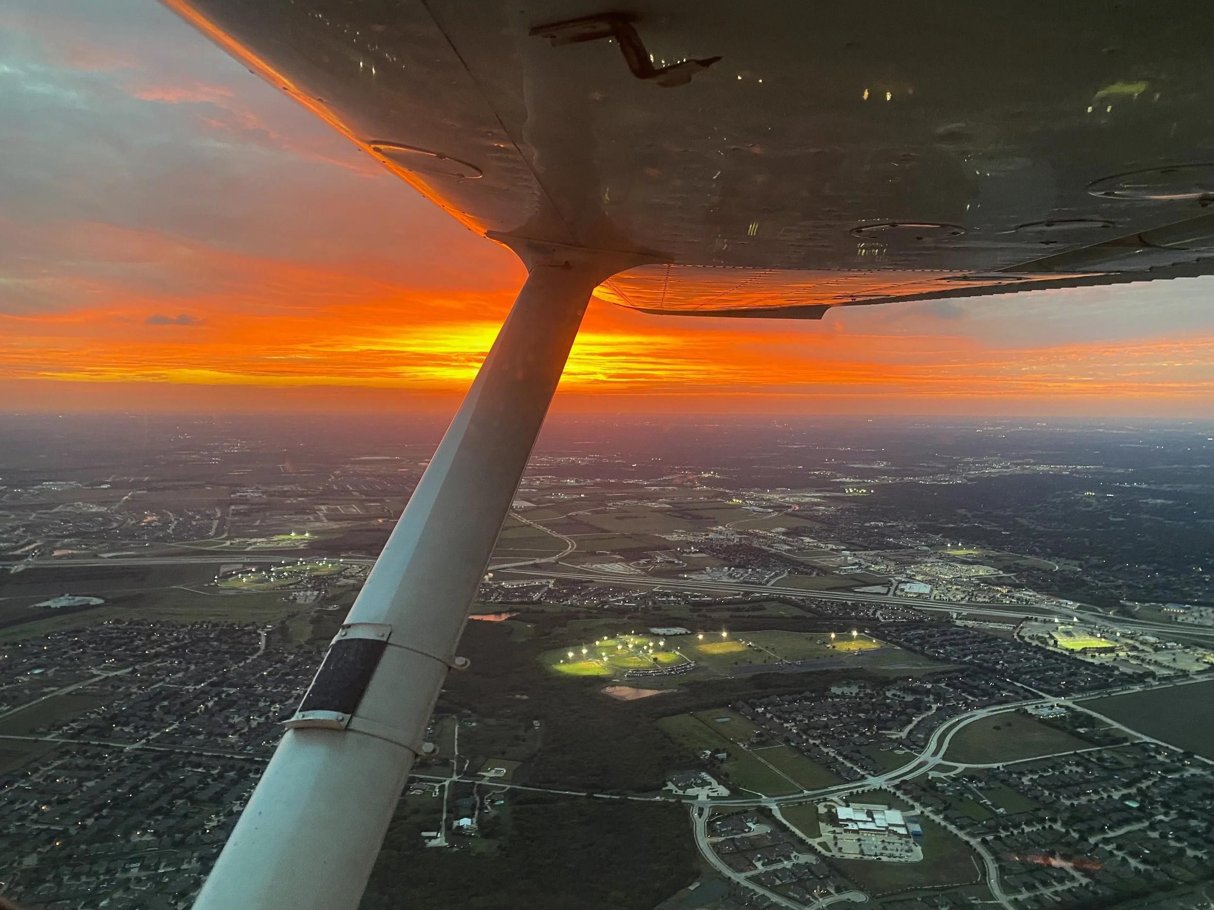 Sunset over Mansfield, Texas 