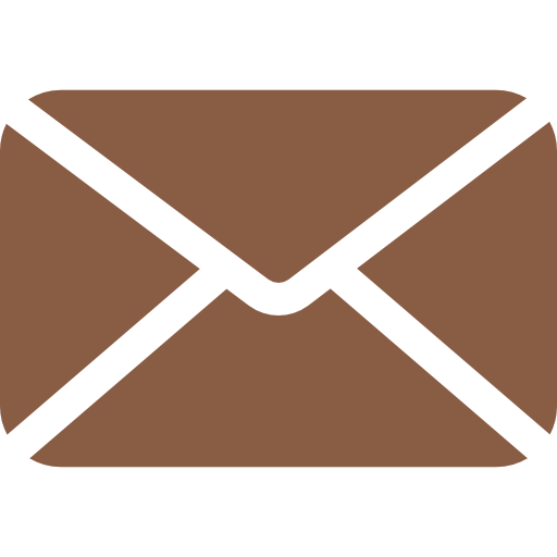 Brown envelope with black outline and flaps closed