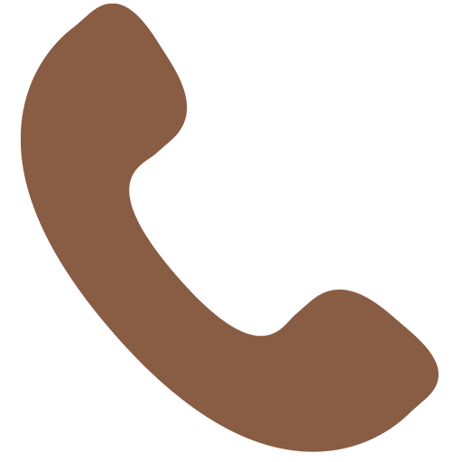 Icon of a brown telephone receiver.